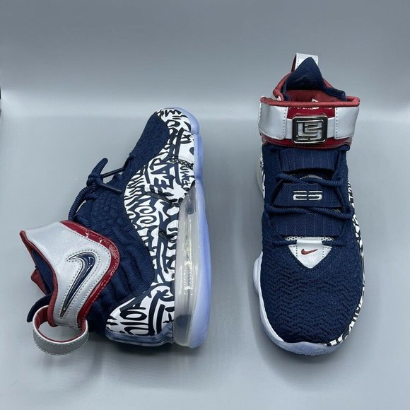 Nike LeBron 17 LeBron 4 Cold Blue Graffiti 2020 Si main image 4